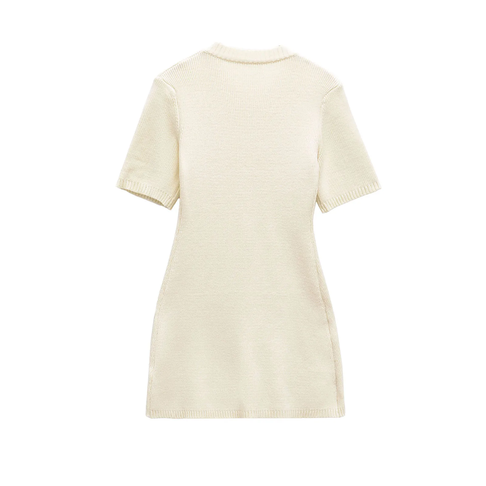 ربيع الخريف فساتين نسائية كلاسيكية عصرية متعددة الاستخدامات بأزرار تفاصيل فستان محبوك للسيدات بقصة ضيقة فستان ملفوف بأزرار