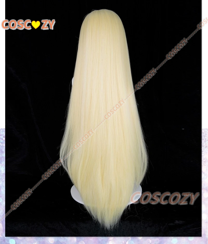 Peruka Cosplay Genshin Impact Rhinedottir Blond Pomarańczowa Długie Włosy Hexenzirkel Złoty Cztery Odcienie Halloween Party dla Kobiet Dziewczyn Rekwizyt