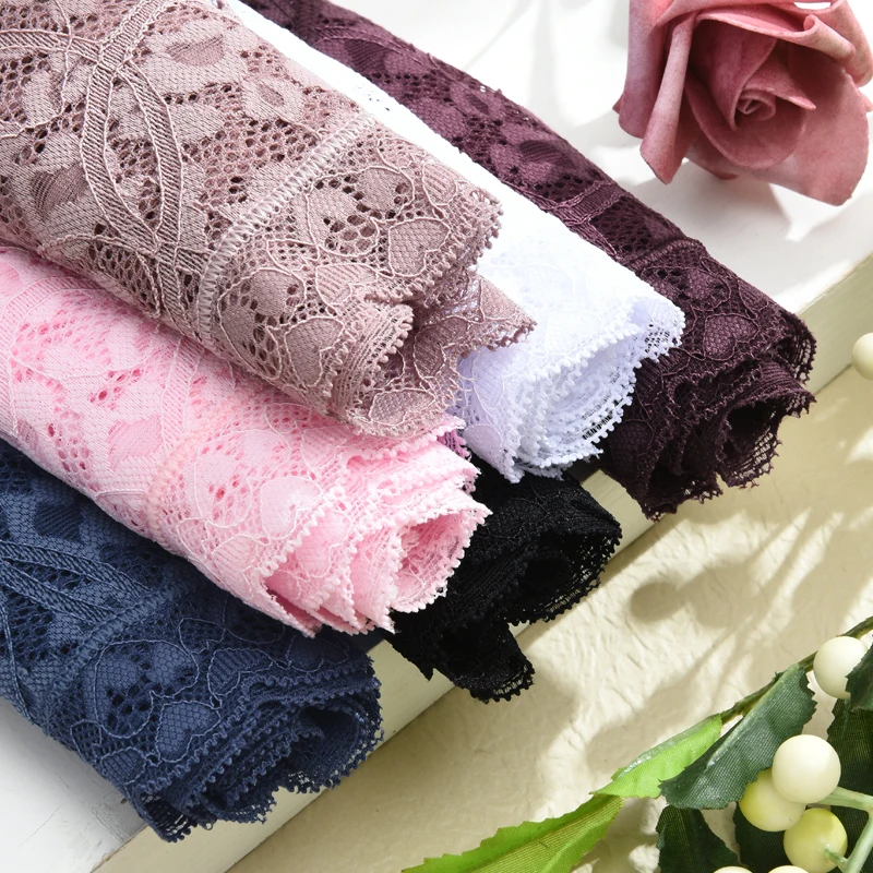 4 ks/sada dámských sexy krajkových kalhotek s vysokým pasem, bezešvé, jednobarevné, prodyšné, pohodlné, perspektivní, intimní prádlo - náhled 4