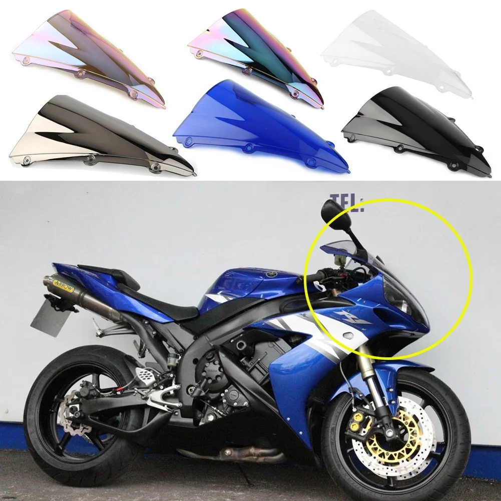 

1PC Motorcycle Windshield Front Windscreen For Yamaha YZF1000-R1 2004-2006