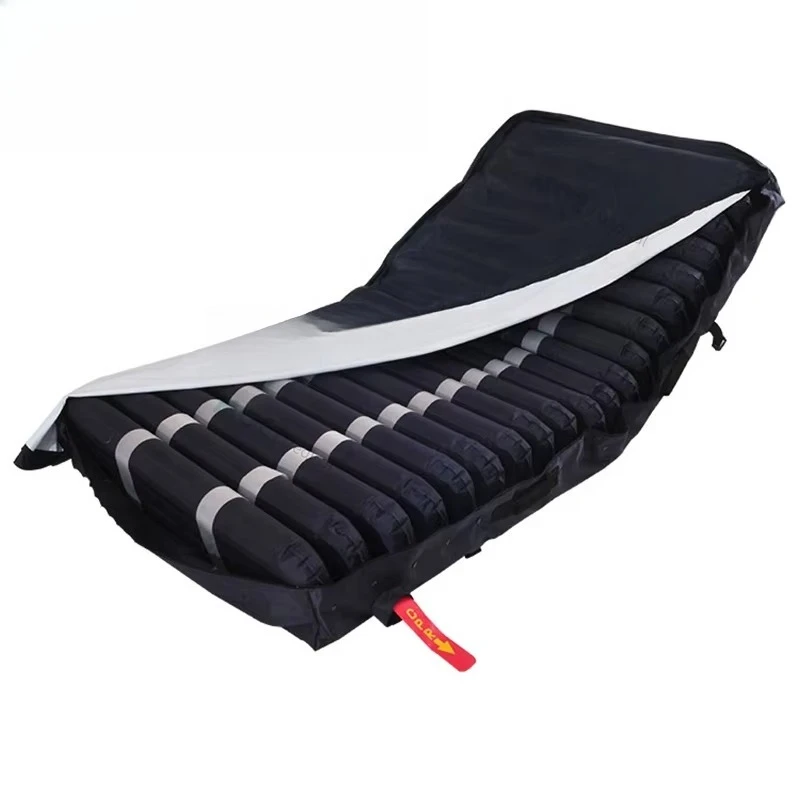 Portable air mattress foldable and built-in pump for use in bedrooms or hospitals, making outdoor air beds in parks
