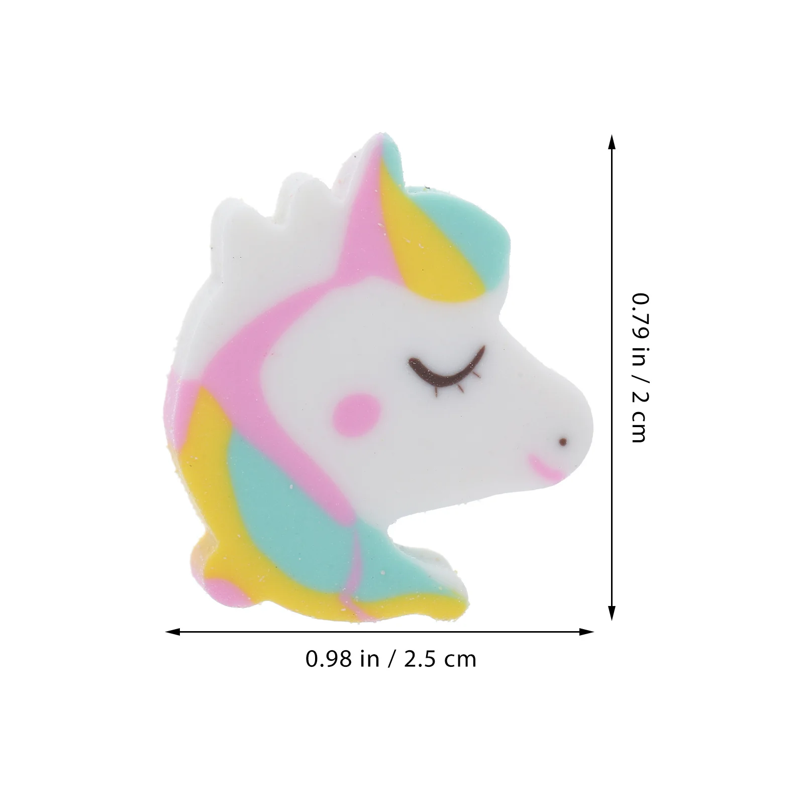 50 pezzi mini gomme da cancellare per cavalli gomme da matita carine per bambini premi in classe bomboniere per feste di compleanno materiale scolastico mini bigiotteria