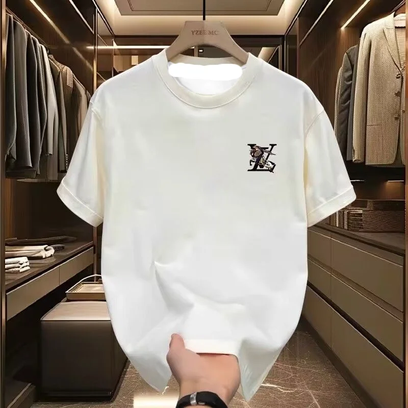 

25 Fashion Brand LV3D Printed Short Sleeved T-shirts, Lightweight, Luxurious, Breathable, Quick Drying Clothes