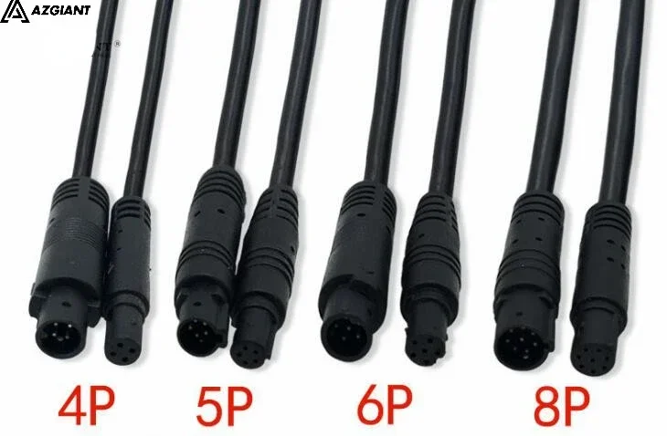 

4PIN/5PIN/6PIN/8PIN extension Cable for Car RCA Reverse Rear View Parking Camera Video female to male