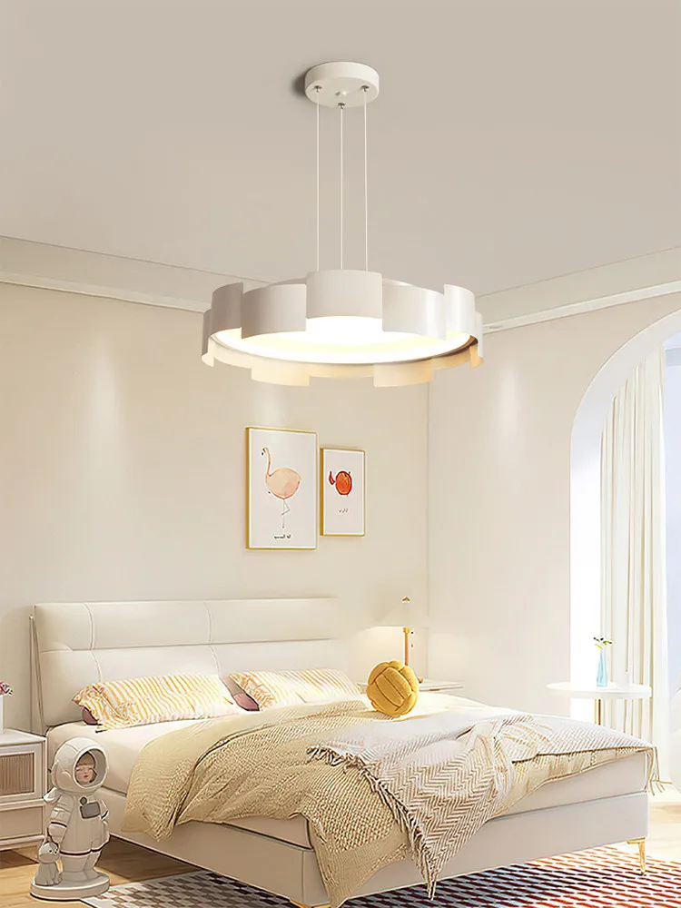 Bedroom Light Full Spectrum Ceiling Light Modern Minimalist Cream Style Master Bedroom Dining Room Pendant Lamp Nordic Room Lamp