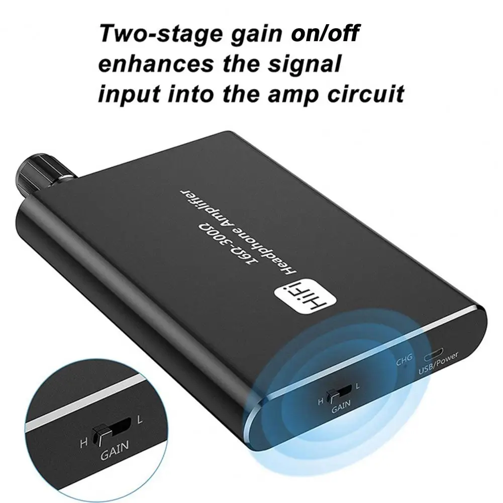 

Portable Headphone Amplifier Portable Mini Hifi Headphone Amplifier for Phone Computer 3 5mm Aux Audio Receiver Music Player