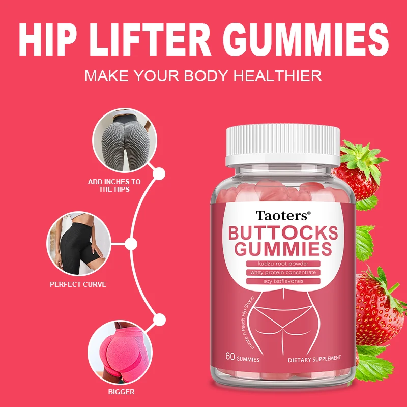 

BBL Gummies for Bigger Butt Growth - Shape Female Body, Tighten Buttocks, Prevent Sagging and Collapse, Increase Sexy Buttocks