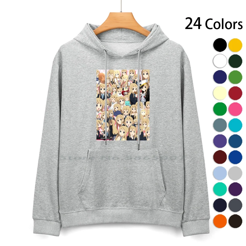 K-On!-Mugi Pure Cotton Hoodie Sweater 24 Colors Tsumugi Ritsu Mio Azusa Hd Ending Ed Opening Tea Time Htt Keion K On