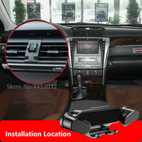 Gravity Car Phone Holder For Toyota Camry XV50 2012-2016yr With Sturdy Base Not blocking Air Vent Mount GPS Stand Accessories