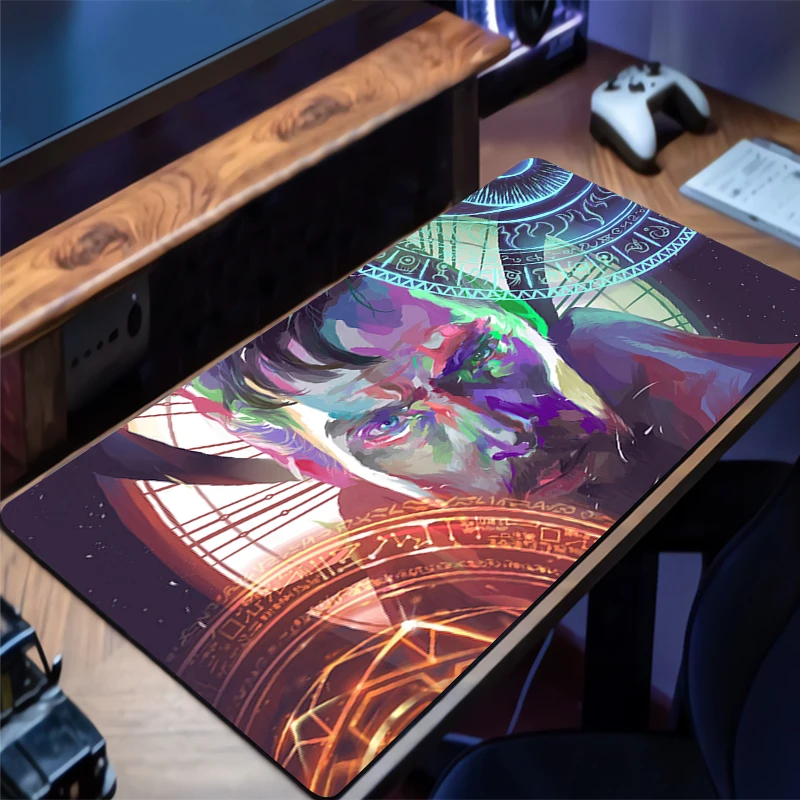Extended Mouse Pad PC Cool Gaming Accessories Keyboard Pad D-doctor S-strange Mousepad Laptop Anime Gamer Cabinet Desk Mouse Mat