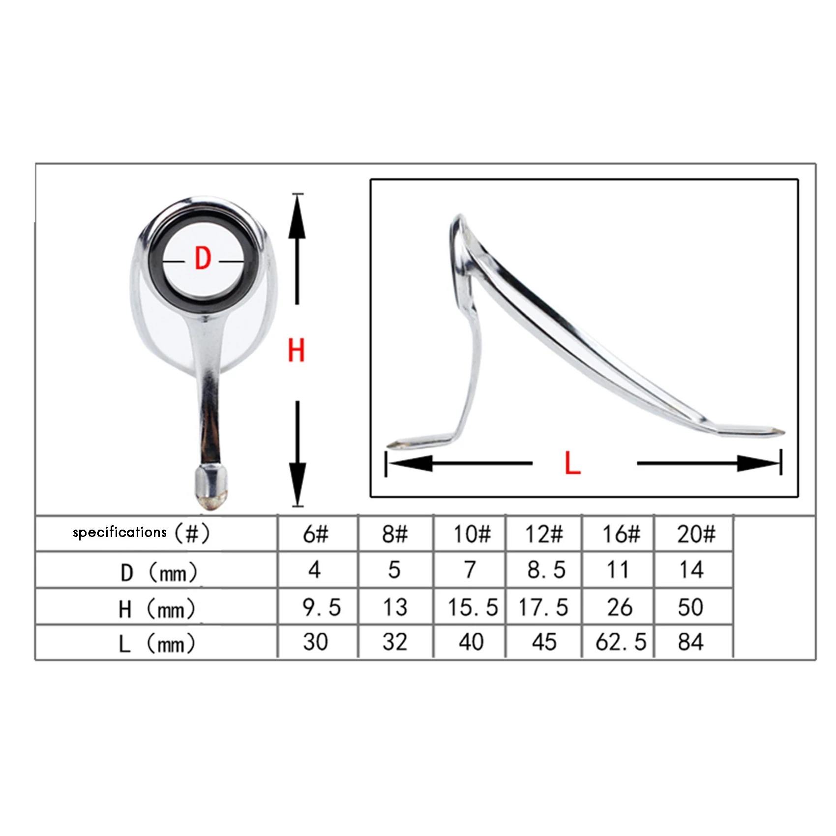 Kit de réparation de pointe de pêche avec anneau en acier et céramique, ensemble de remplacement, filature, prenant en compte, guides, le plus récent