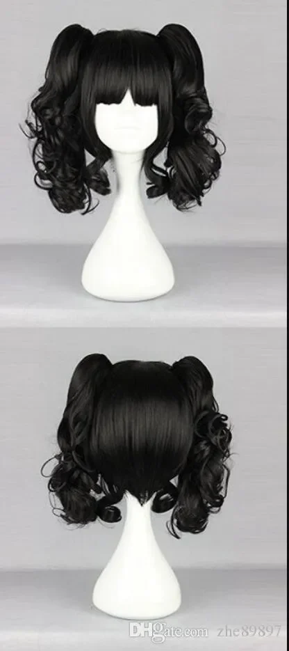 WIG HOT sell Black Wig Short BOB Girl's Costume Wig