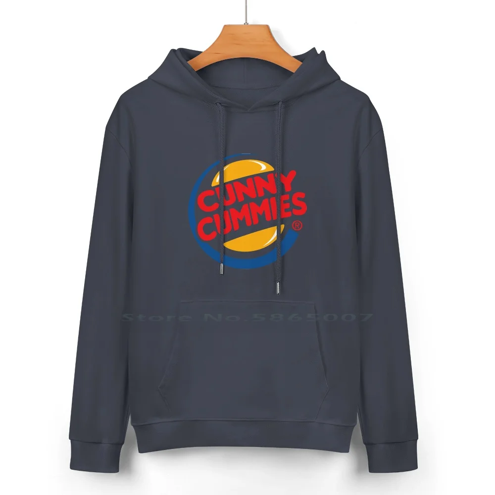 Cunny Cummies? Cotton Hoodie Sweater 24 Colors Shitpost Cunny Cummies Vagina Pussy Burger King Have It Your Way Im Lovin It