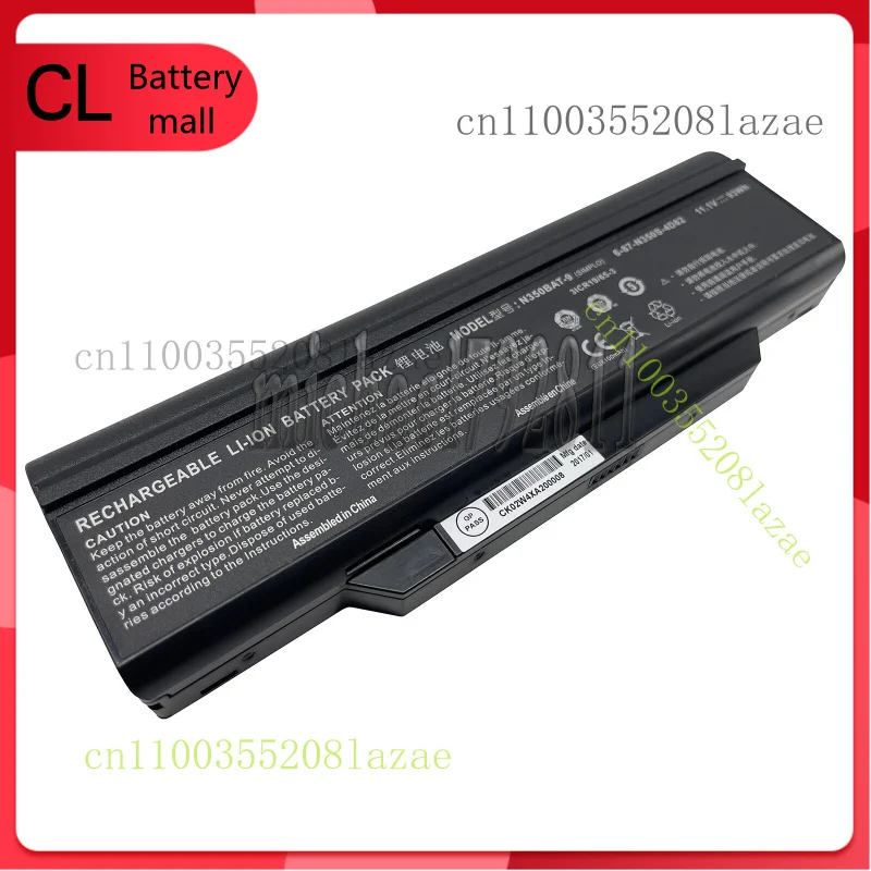 

New 93Wh Genuine N350BAT-9 Battery for Clevo 6-87-N350S-4D8 3ICR19-65-2 Series