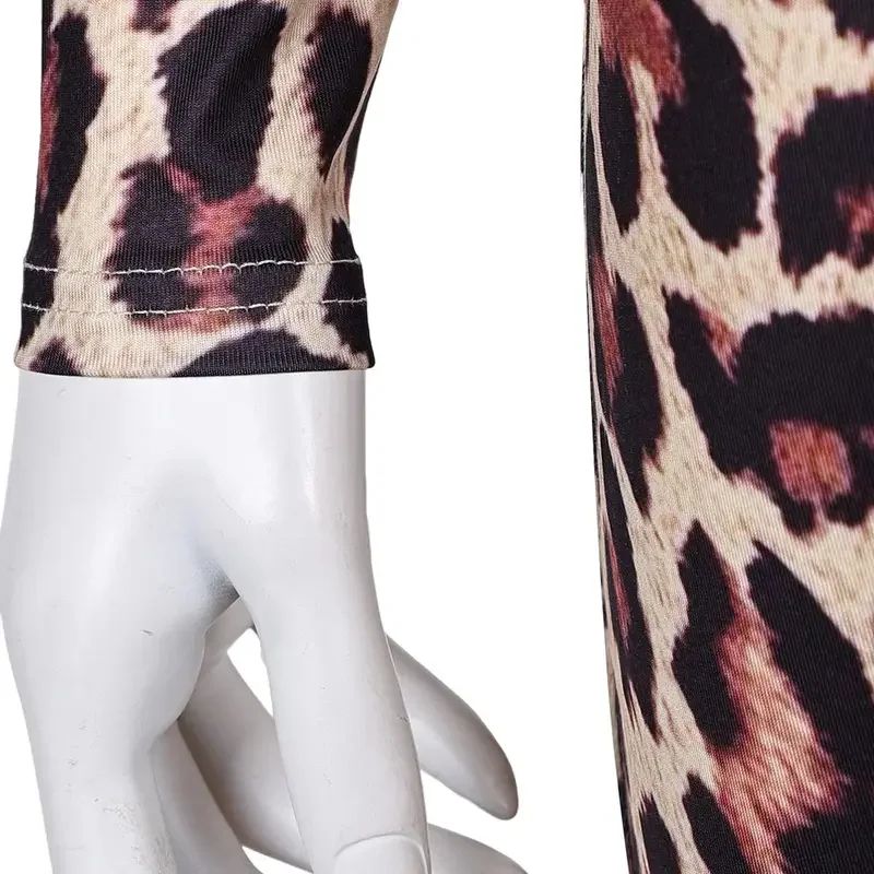 FC6Fantasy ABBA Costume Travestimento Anni Frid Cosplay Sexy Retro Leopardo Stampato Tuta Abbigliamento Donne Adulte Fantasia Outfit @ FC8!