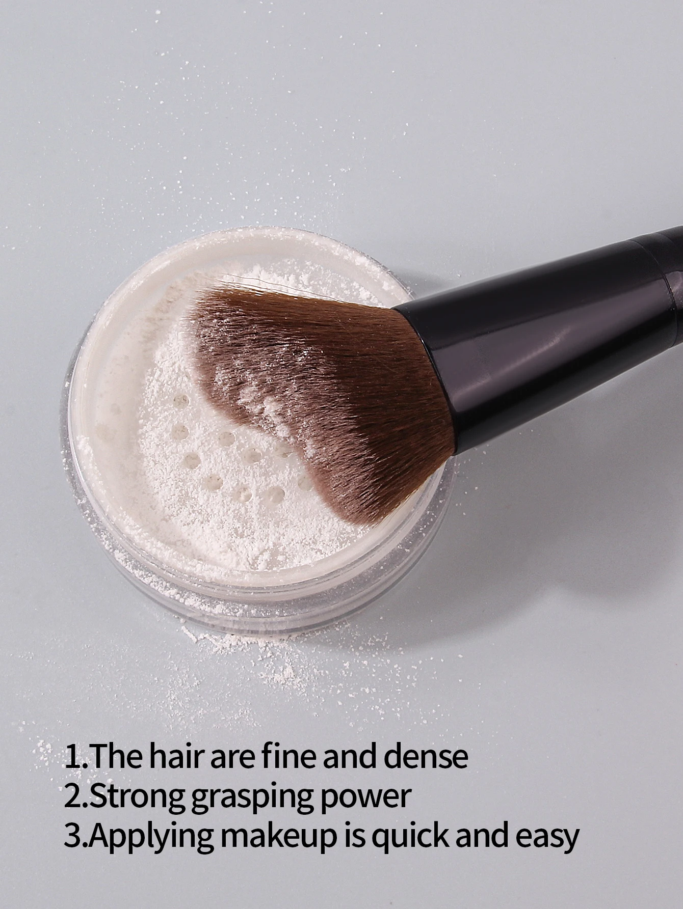 1 pieza de nuevo pincel para polvos suaves de forma irregular, una herramienta de maquillaje multiusos diseñada específicamente para el maquillaje