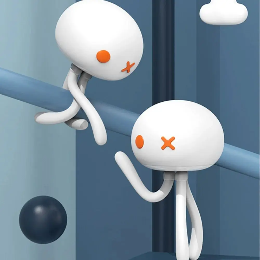 Deformable Silicone Jellyfish Night Light Touch Dimming Eye Protection LED Jellyfish Lamp 3 Color Light Adjustable Brightness