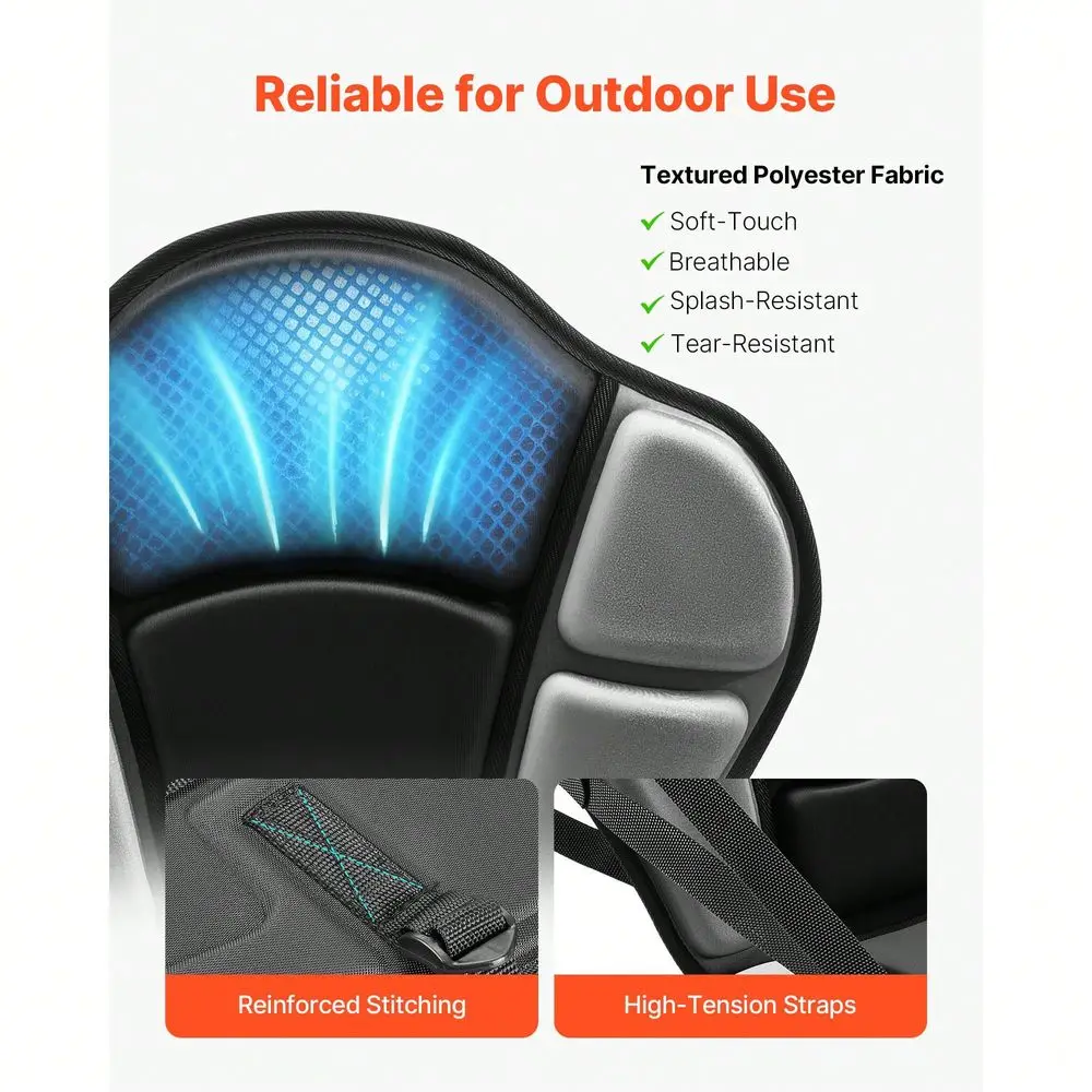 

Seat, 1 Pack 1 Thick, Universal Paddle Board Seat With Back Support, SitOnTop Soft Padded Cushion With Storage Bag Adjustable S