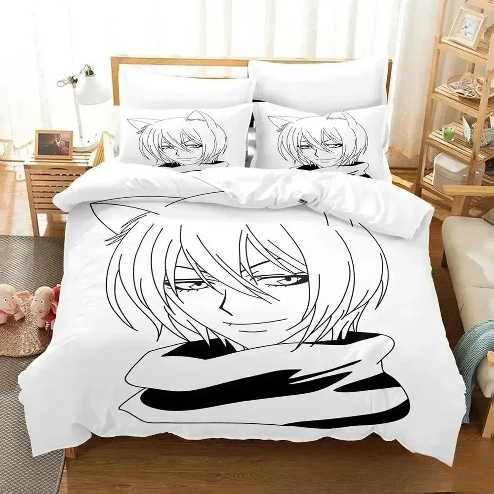 Fashion 3D Printing Anime Kamisama Kiss Tomoe Bedding Set Boys Girls Twin Queen King Size Duvet Cover Pillowcase Bed boys Adult