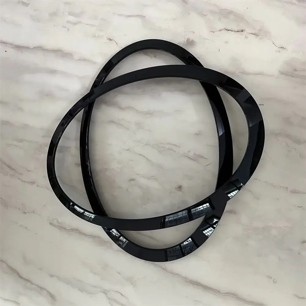 2 قطعة 51137149905 51137149906 لمعان أسود/فضي مطلي إطار السيارة الأمامي لميني كوبر S R55 R56 R57 R58 كلوبمان 2007-2015