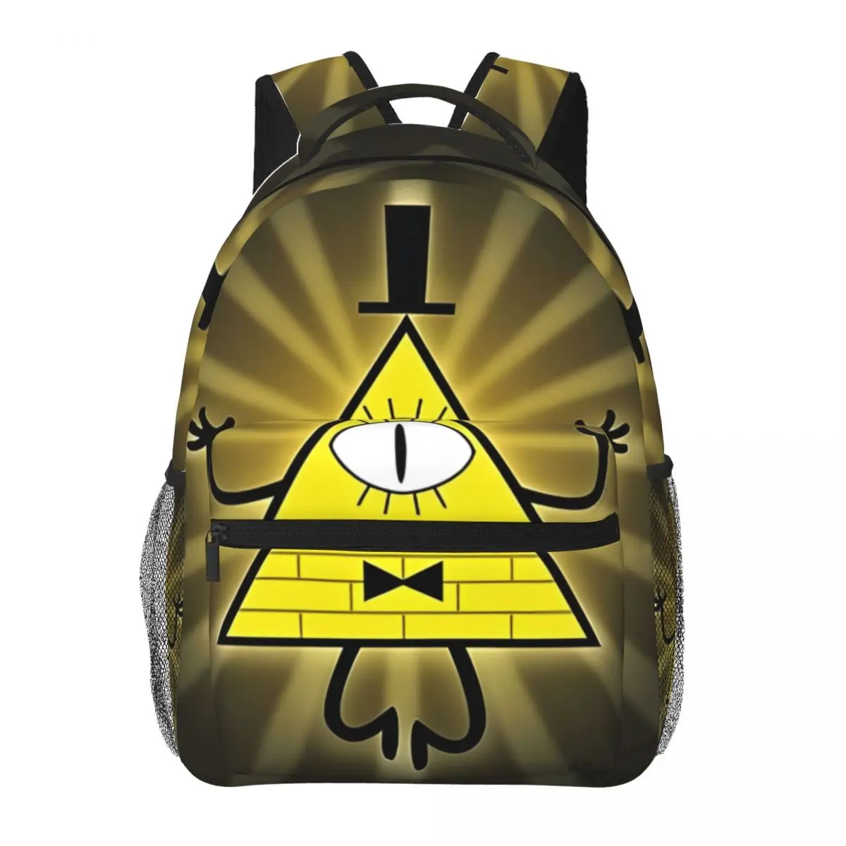 Bill-Cipher (gravity-falls) Backpack Student Schoolbag for Men Women Laptop Canvas Bags 16in