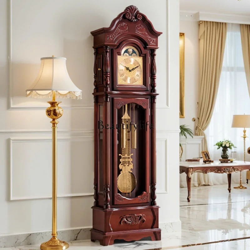 

FG17Retro floor clock living room European imported heavy hammer pendulum gift clock