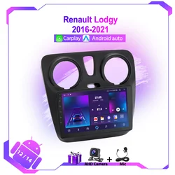 Autoradio Voor Renault Lodgy Dacia Dokker 2016-2021 4G WIFI Multimedia Video Player GPS Navigatie Carplay Android auto Stereo