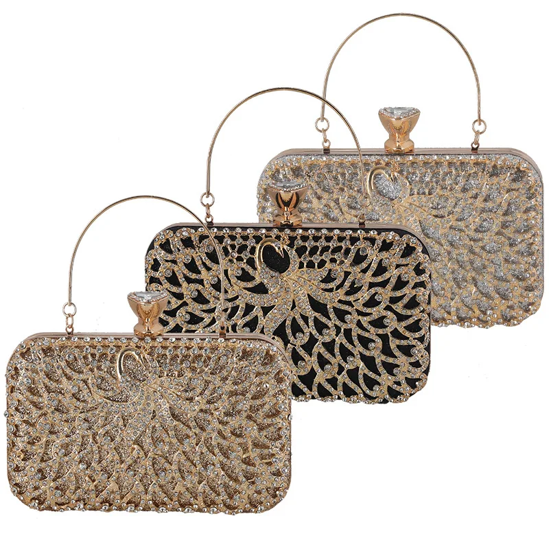 

Elegant Rhinestone Clutch Purse – Women’s Sparkly Evening Bag, Party Wedding Handbag, Hollow-out Luxury Clutch for Prom & Gala