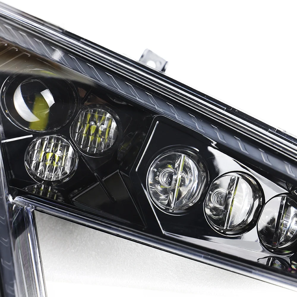 For 2020-2021 Polaris RZR PRO XP 4 LED Headlight White DRL Amber Turn Signal Projector Headlamp