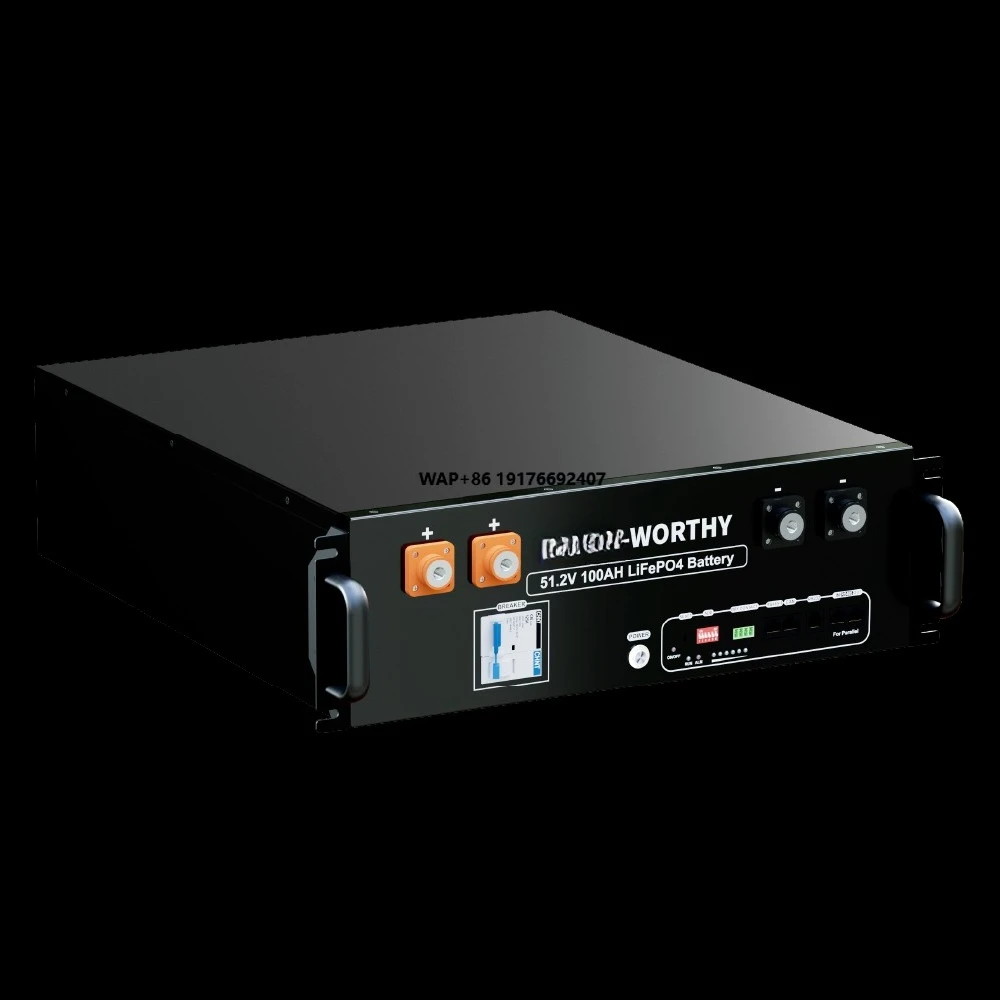 

Eco-worthy 5KWh 51.2V 48v 100ah off Grid Solar Energy Storage Power Server Rack LiFePO4 Battery Pack for Home Energy Storage