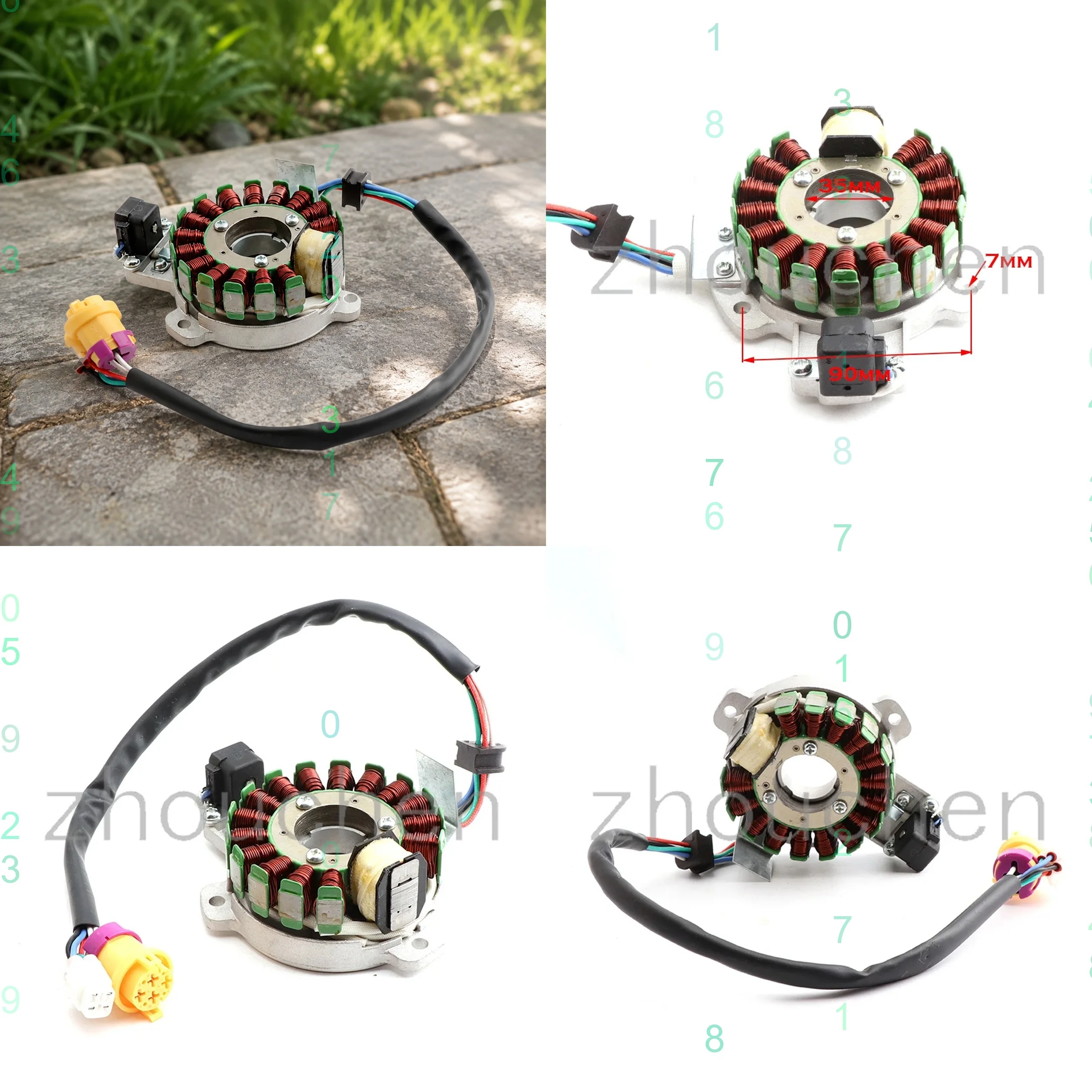 New Jiashe JS250 Loncin Bashan 250CC Stator ATV250-5 QUAD Magneto Coil 12V 16 Coils