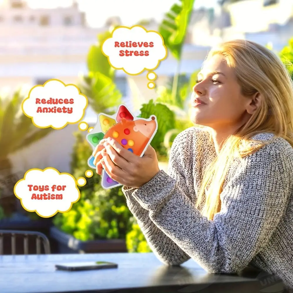 Educational Color Sorting Sensory Toys Montessori Color Matching Fine Motor Skill Games Hedgehog Learning Fidget Toys