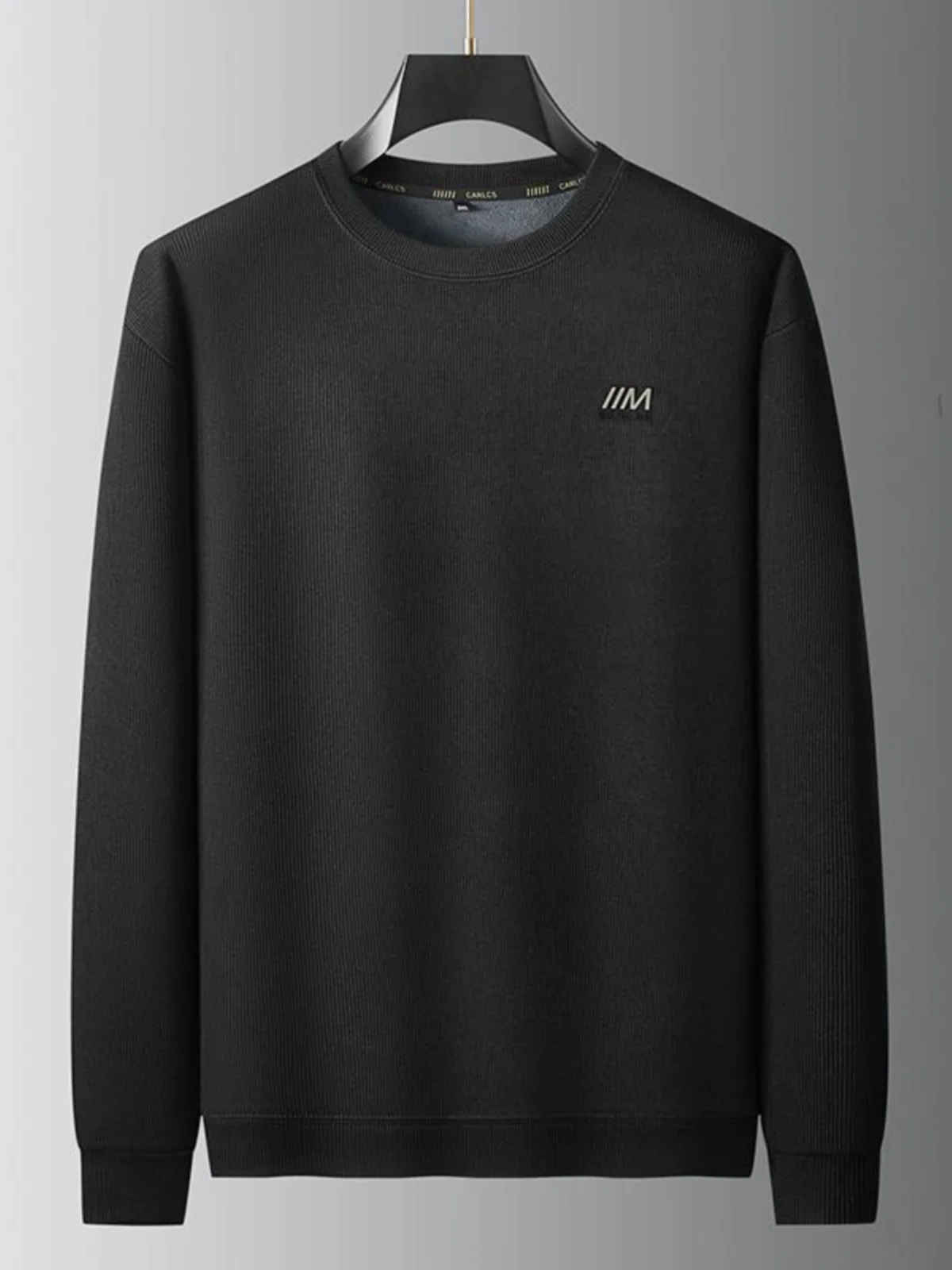 

plus Size Warm Thiened Hoodie Men's Faion Casual Long Sve round Ne Pullover Sweatirt Winter Comfortable Base irt