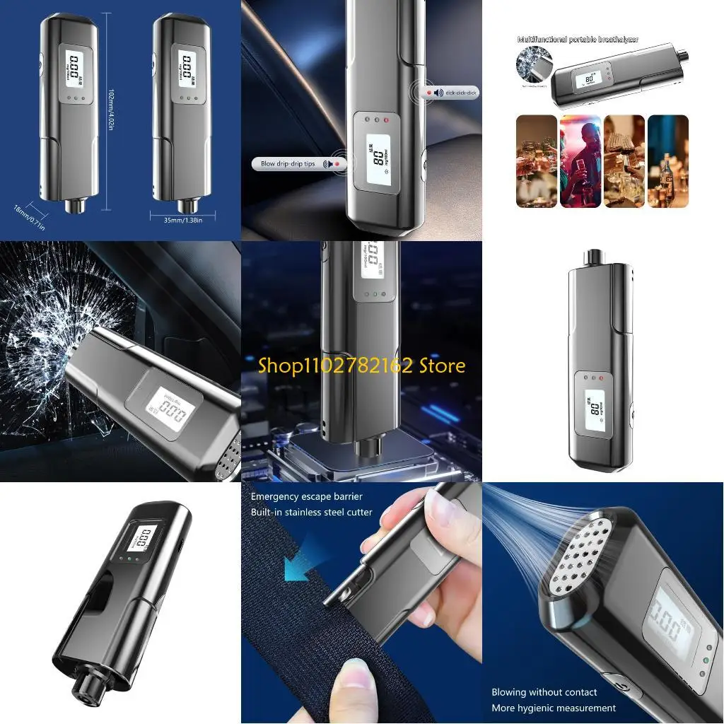 

547B Digital LED Breath Breathalyzer Test Alcohols Tester Detector for Driver