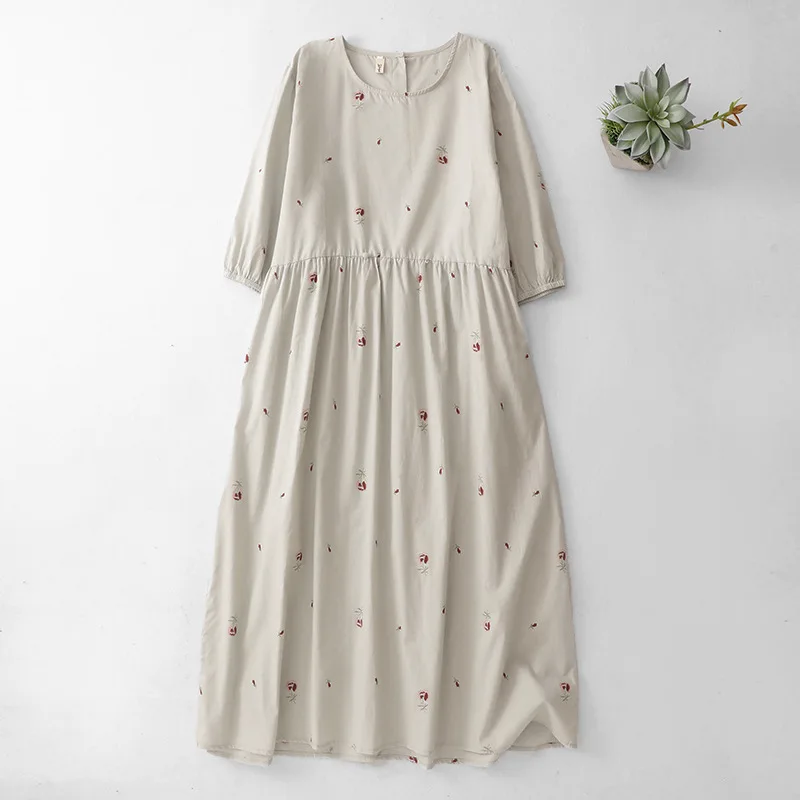 

Women Long Dress Print Dresses A Line Vestidos Y2k Streetwear Round Neck Full Sleeve Elegant Party Night Work Casual Loose 2026