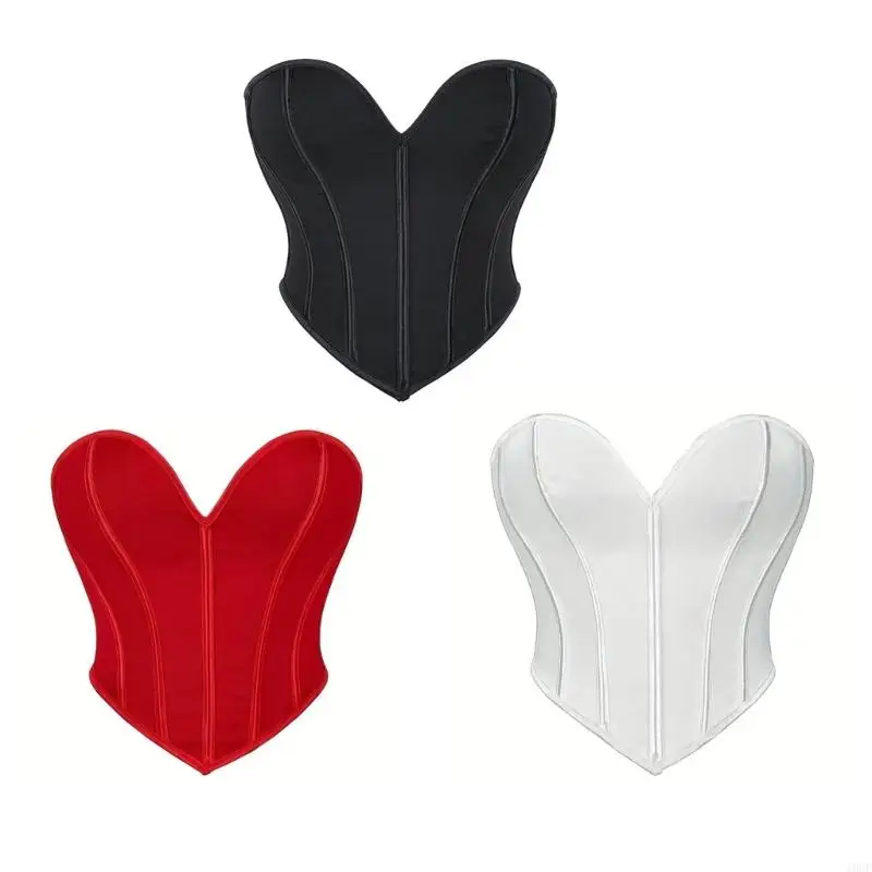 Body Sexy con hombros descubiertos y decoración correa trasera para mujer, ropa moldeadora con cuello en V y soporte para