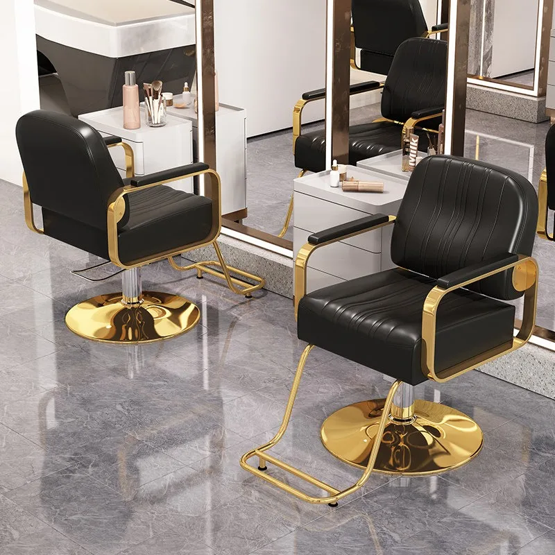 Salon Furniture Barber Chair Manicure Waiting Luxury Barber Chair Vintage Equipment Beauty Spa Cadeira Gamer Salon Furniture
