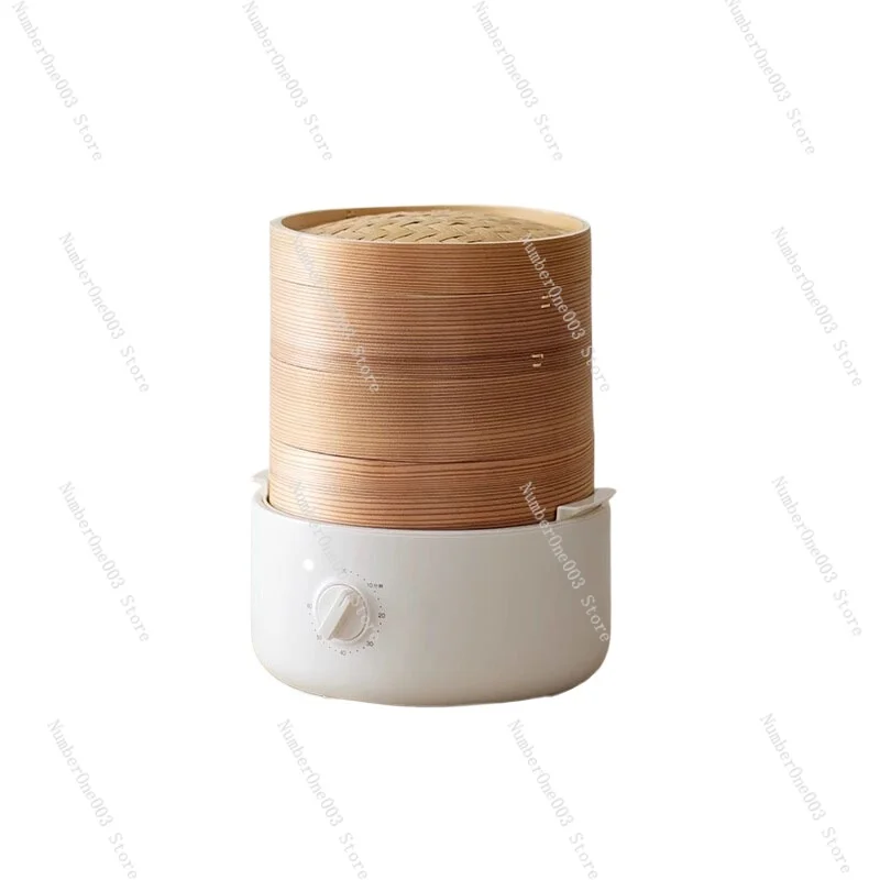 Bamboo cage electric steamer household multi-functional cooking hairy crab steamed buns breakfast machine