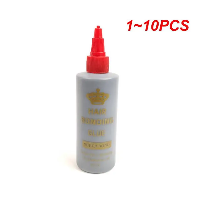 1 ~ 10 Stuks 30/60Ml Toupetool Vloeibare Kleefstof Valse Wimpers Lijm Gemakkelijk Toe Te Passen Salon Haarverlenging Waterdichte Professional