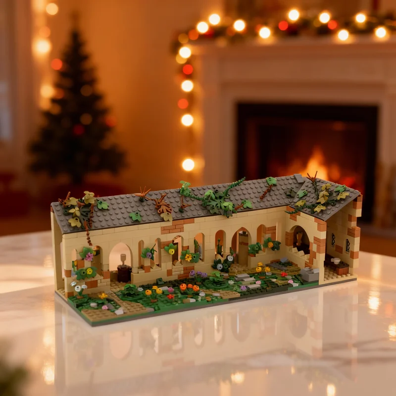 

599 деталей MOC: Расширение дворика «Трансформация» — Конструктор «Гарри», развивающая игрушка, идея для творчества и DIY, рождественский подарок