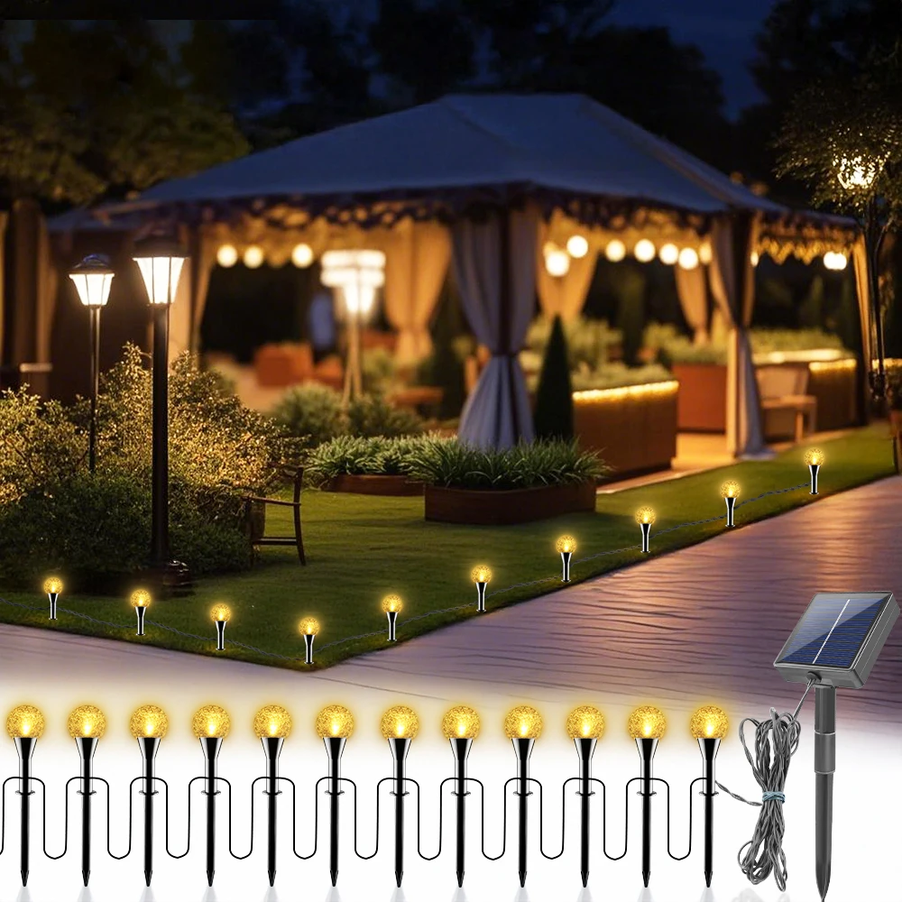 Solar In-Ground Lights 10in1 Solar Garden Light Outdoor Waterproof Landscape Lighting for Yard Walkway Patio Driveway Decoration