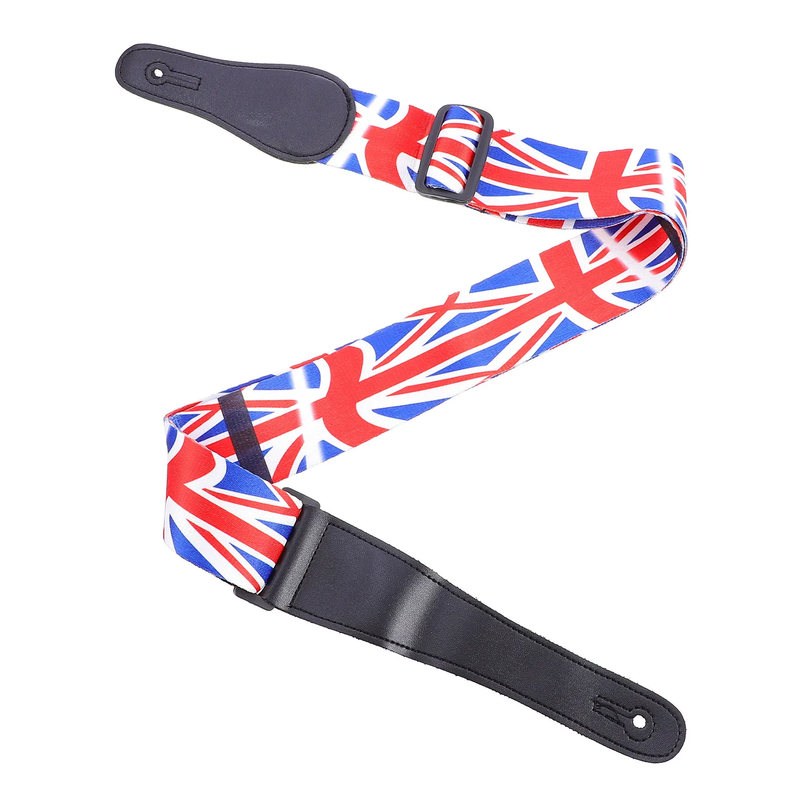 1Pcs Bright Color Printed Guitar Strap Stylish Thickened Design Comfortable Wear-Resistant Fabric for Guitar Music Performance