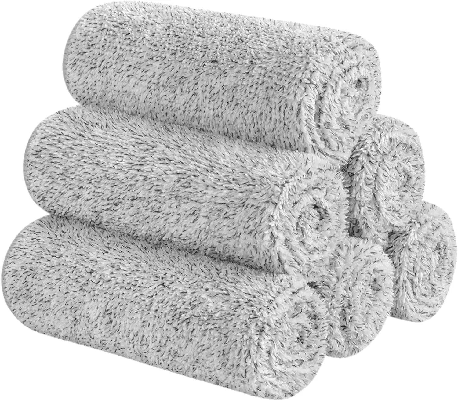 30x30 Bamboo Fiber Towel, Ultra-Soft, Absorbent, Antibacterial Towel, Solid Color face towel, Small Washcloth, 6pcs per set