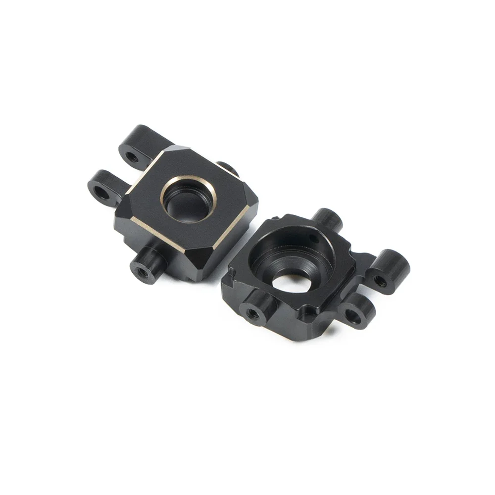 Black TRX4M Brass Weights Axle Diff Cover Link Steering Knuckle Caster Blocks for 1/18 RC Crawler TRX-4M Bronco Defender Upgrade