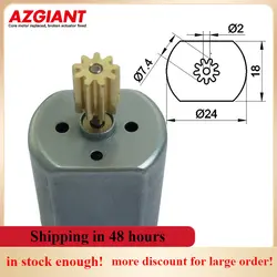 AZGIANT FC-280SC/PC 22125 car electric motor door lock motor micro DC high speed gear motor Car Rearview Mirror Motor 9 teeth