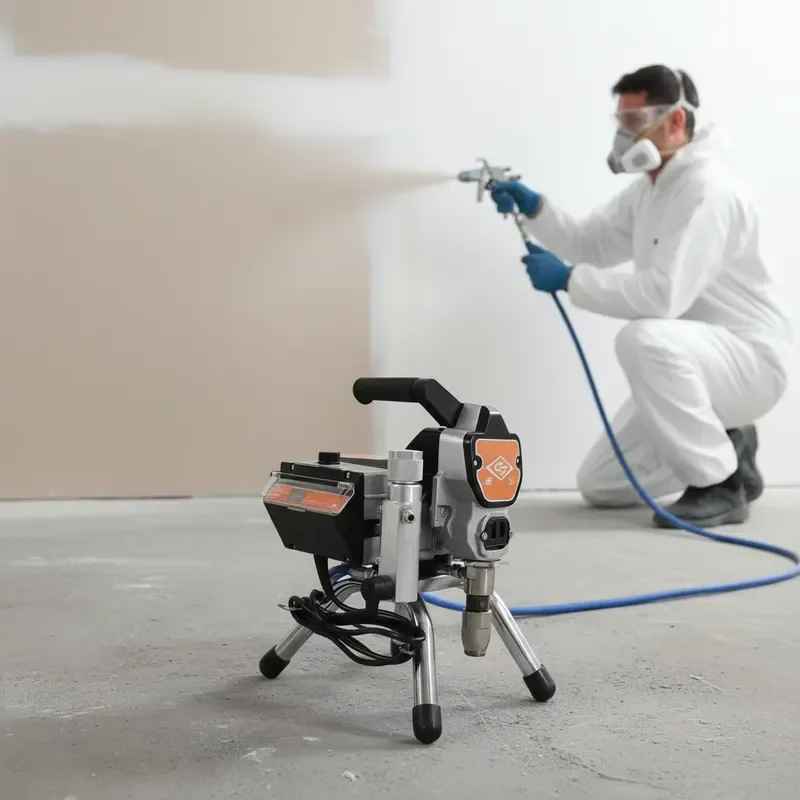 220V Electric Airless Paint Sprayer Portable Automatic High Efficiency for DIY Studio Commercial Residential Use Professional