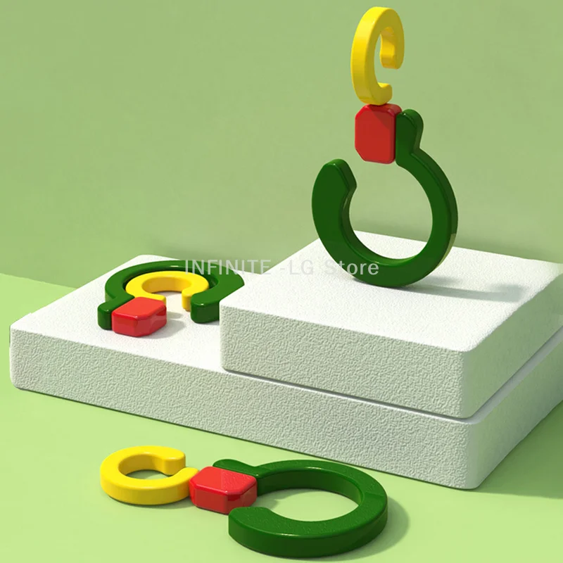 Multifunctional Colorful Two-end Universal Hook 360 Degree Free Rotation Foldable S Hook Closet Crossbar Punch-free Hook