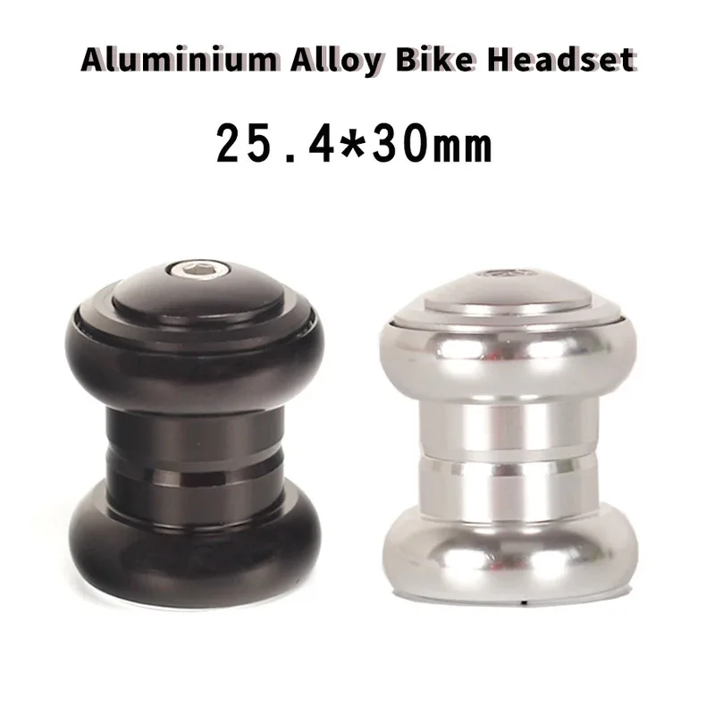 Bicycle Headset 25.4*30mm Racing Bike Bearing Fixed Gear MTB Road Bike Aluminium Alloy , 1pcs