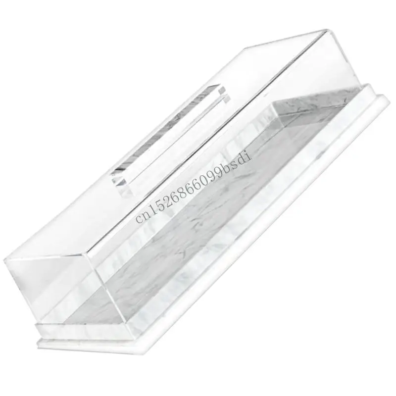 

11UA Elegant Serving Platter For Parties Marble Look Decorative Cupcake Tray With Lid