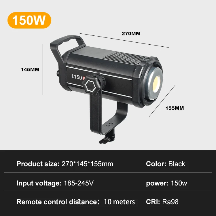 Hot Sale Live Streaming Video Light 180V 245V Ra98 150W 3200K 6500K Photography Light Portrait Softbox LED Photography Light